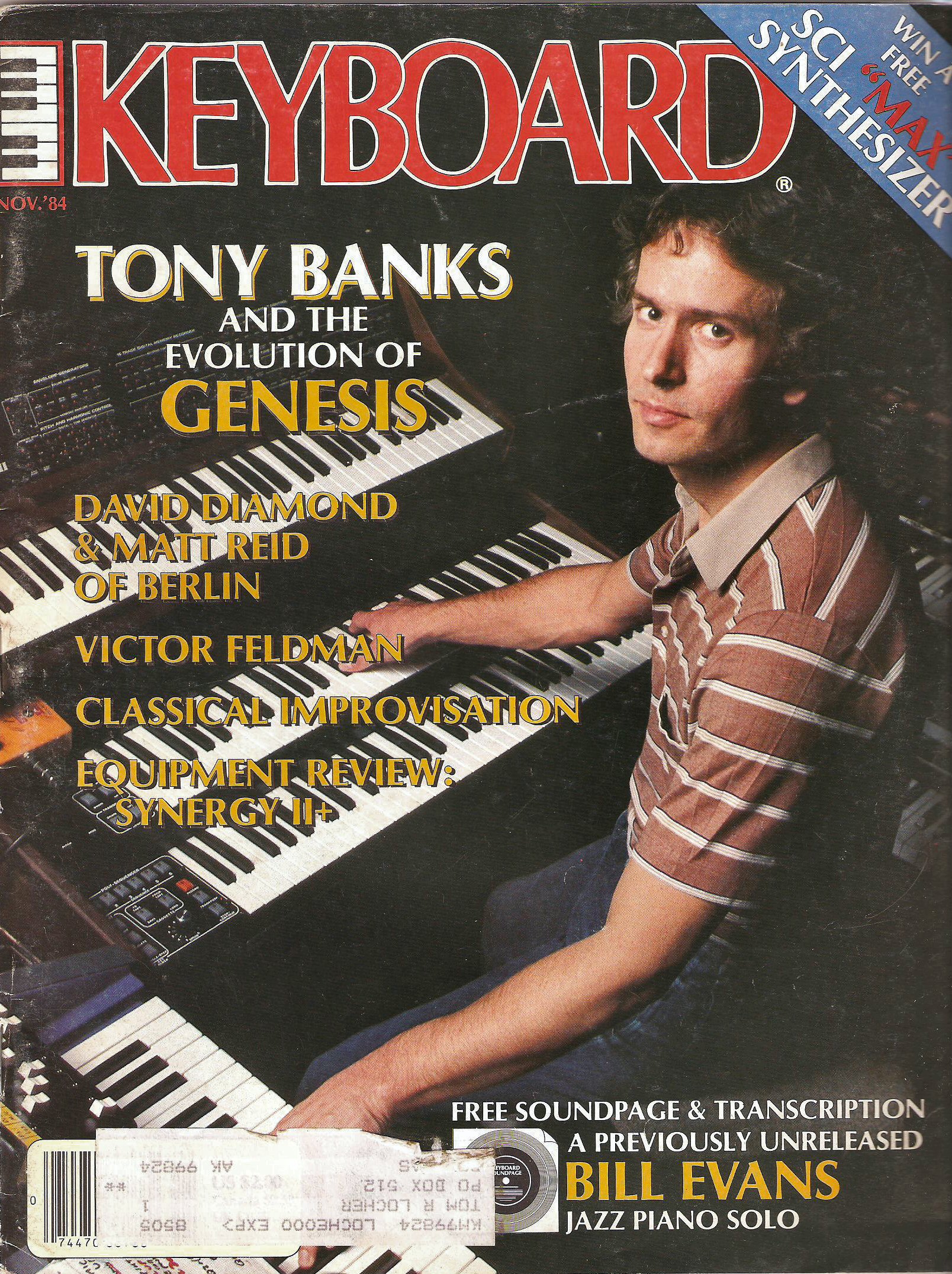 Keyboard Magazine November 1984 – Tony Banks feature – The Genesis Archive