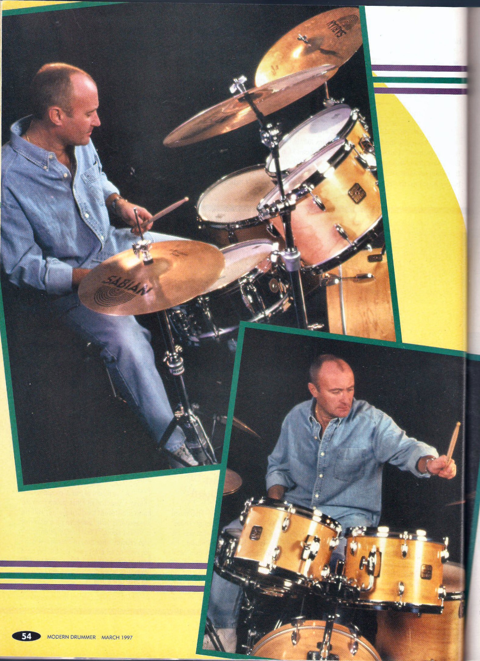 Modern Drummer Phil Collins ‘Back to the Drums’ 1997 The Genesis
