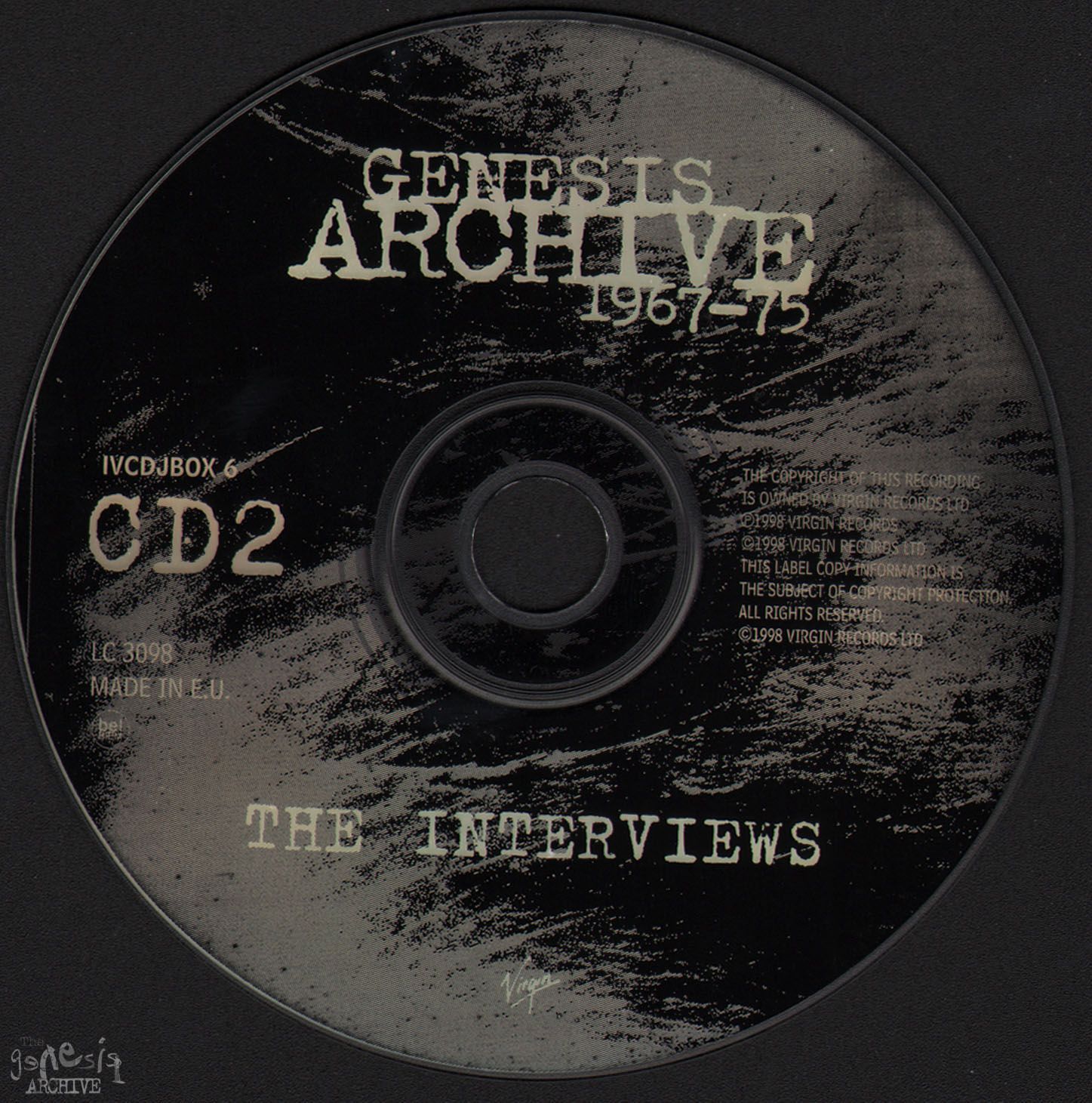 Genesis Archive One 1967 to 1975 Interview Double CD.