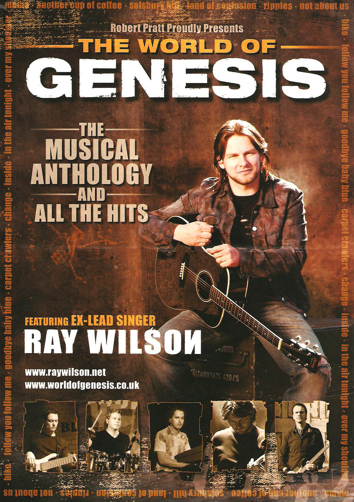 Ray Wilson World Of Genesis Tour The Genesis Archive