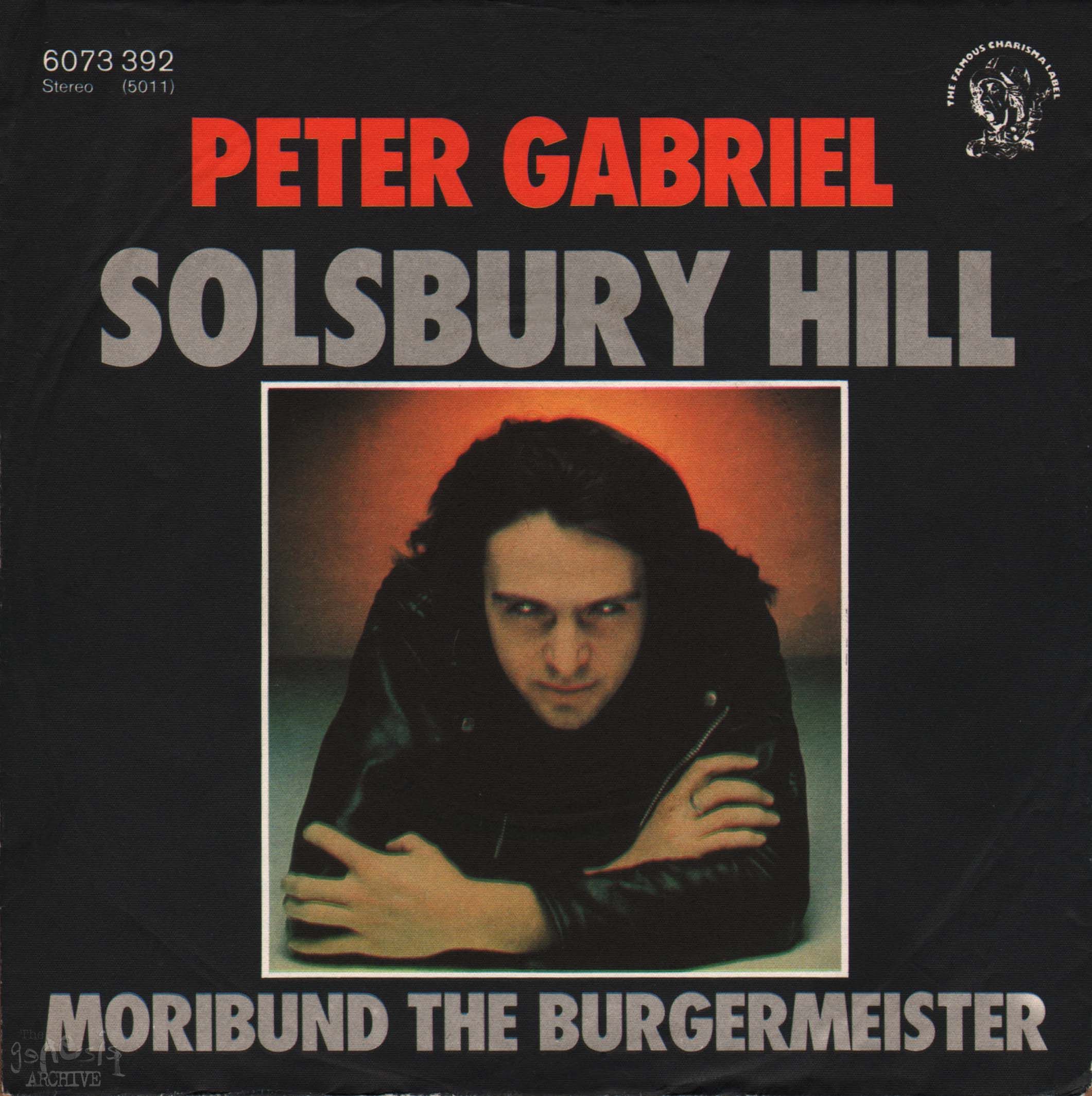 Solsbury Hill / Moribund The Burgermeister German 7inch The Genesis