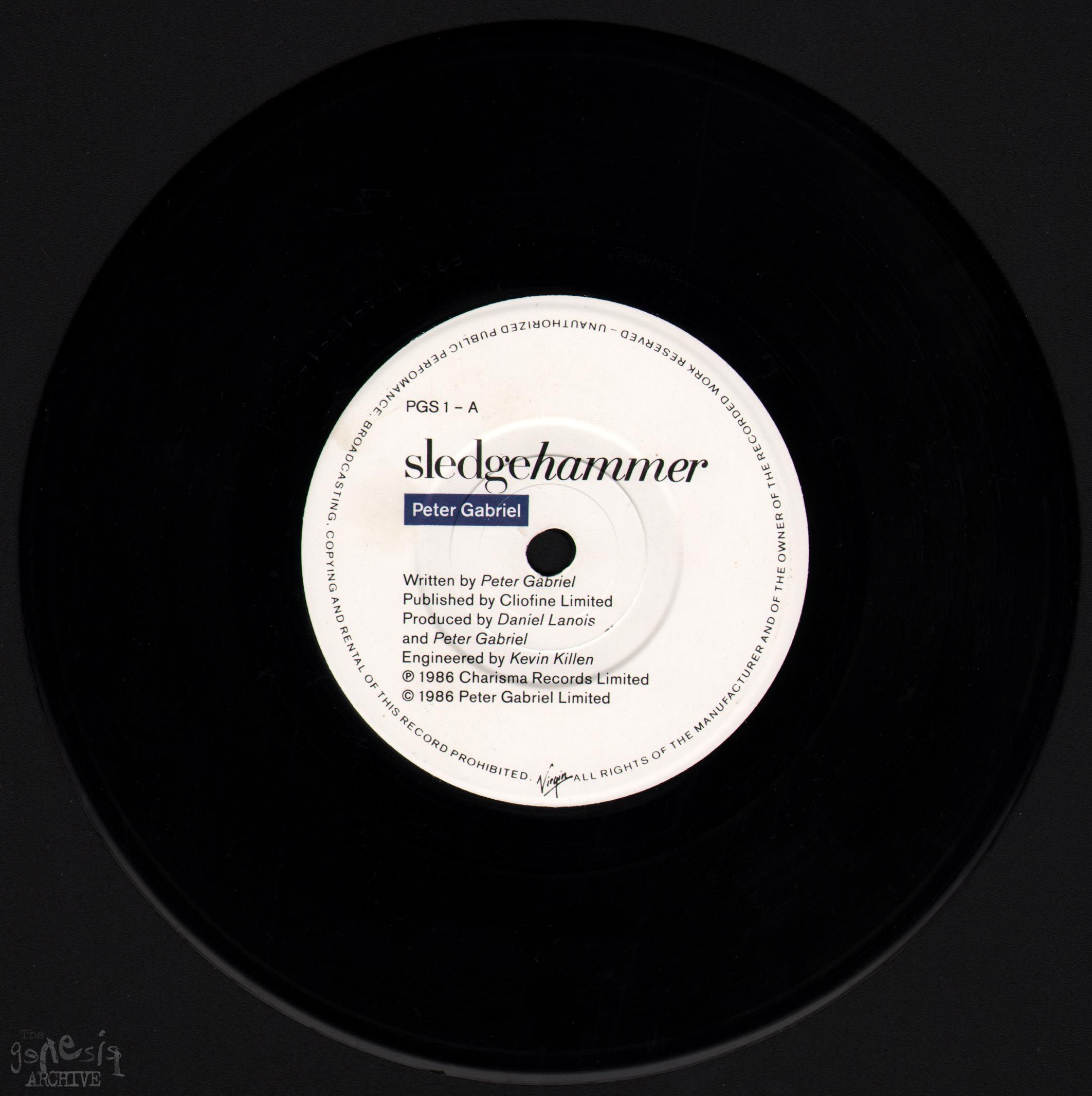 Sledgehammer / Don’t Break This Rhythm 7inch UK The Genesis Archive