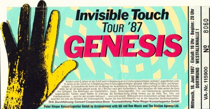 genesis live invisible touch tour