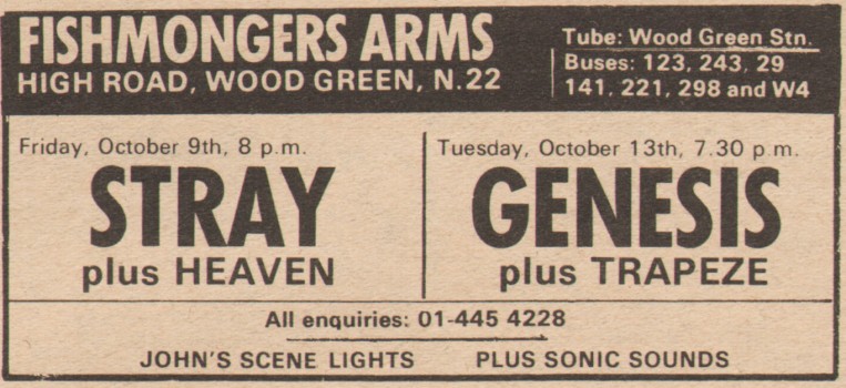 genesis tour 1971