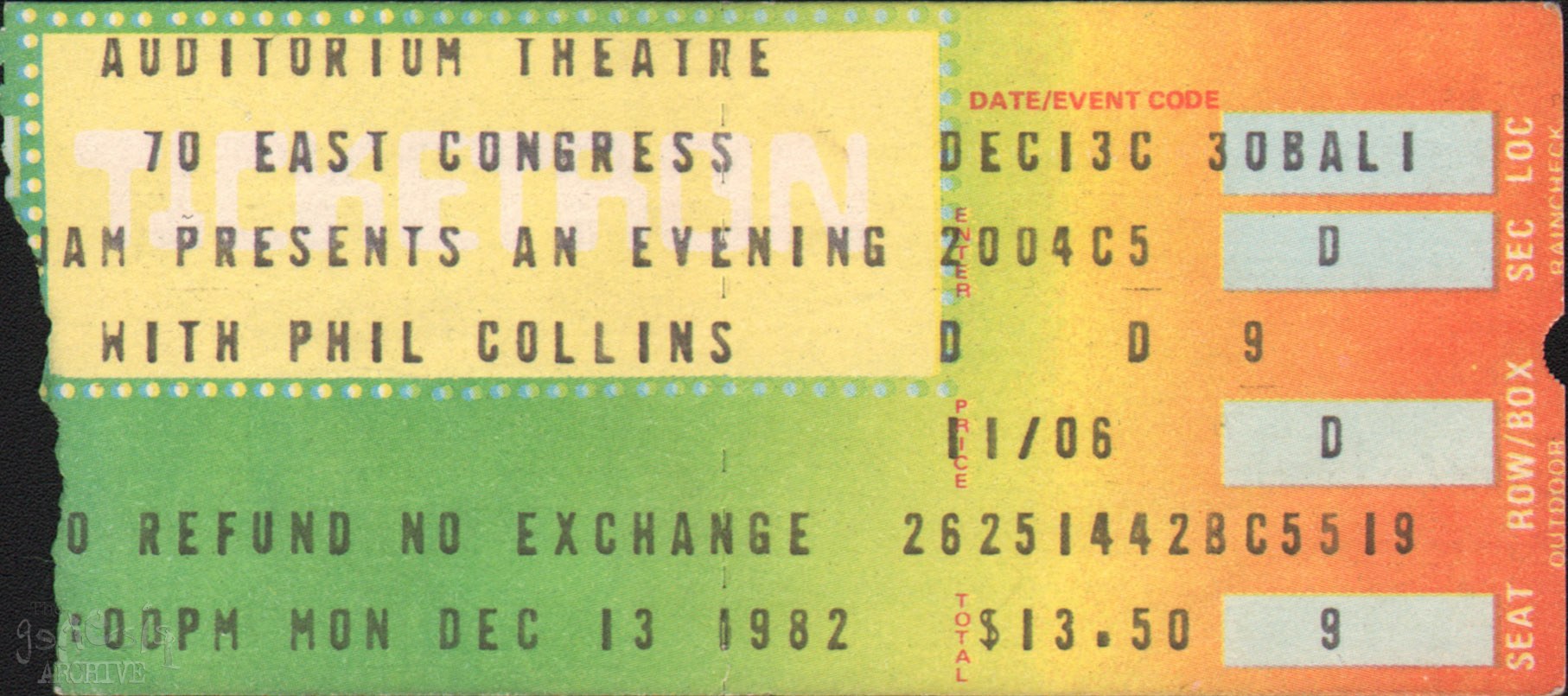 Ticket PC The Auditorium Theatre Chicago 13th