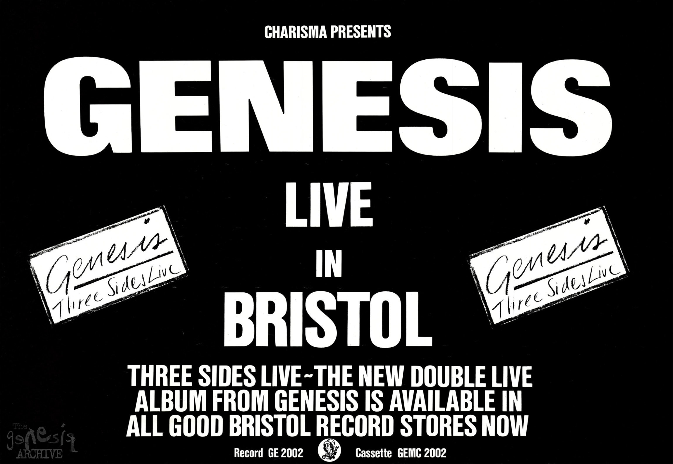 …And then there were three… Genesis. Three sides