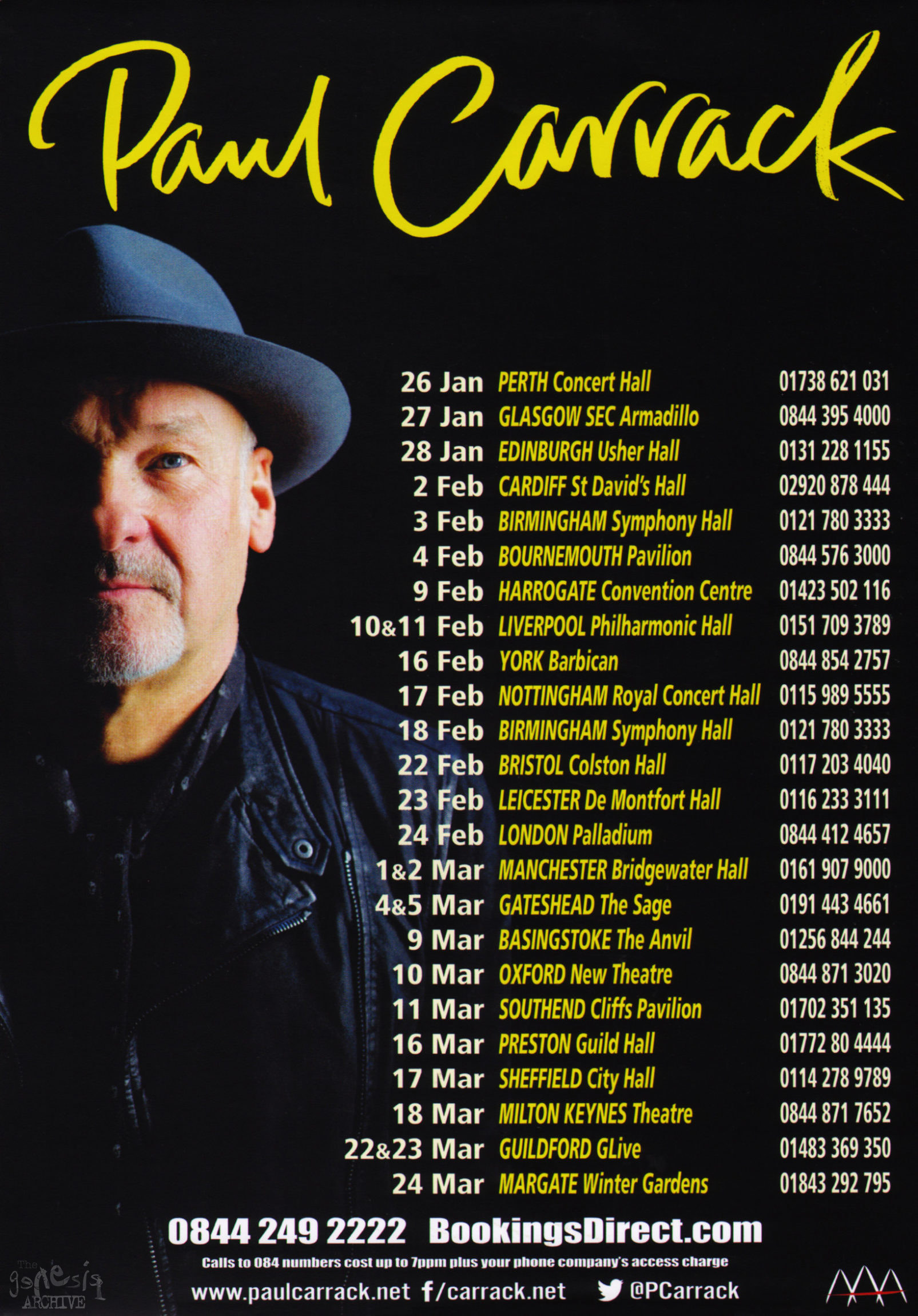 paul carrack tour schedule