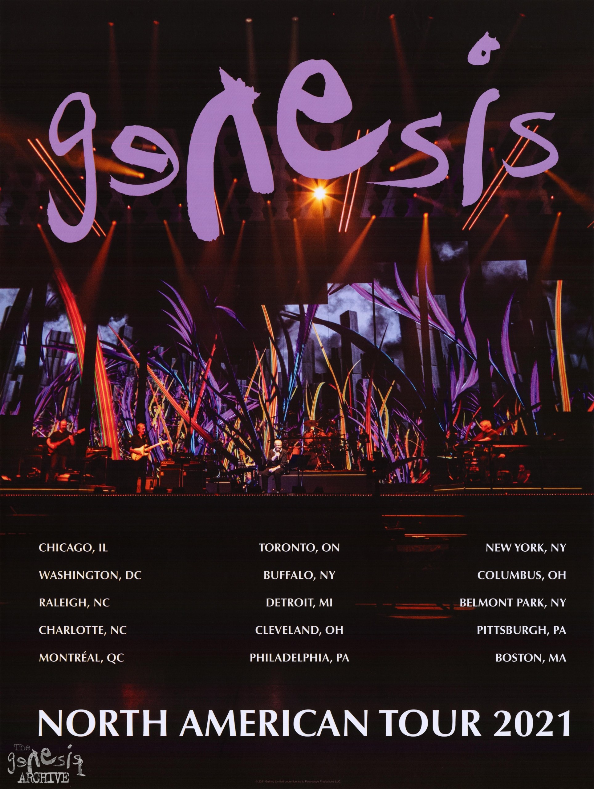 Tour poster Genesis North America The Last Domino The Genesis
